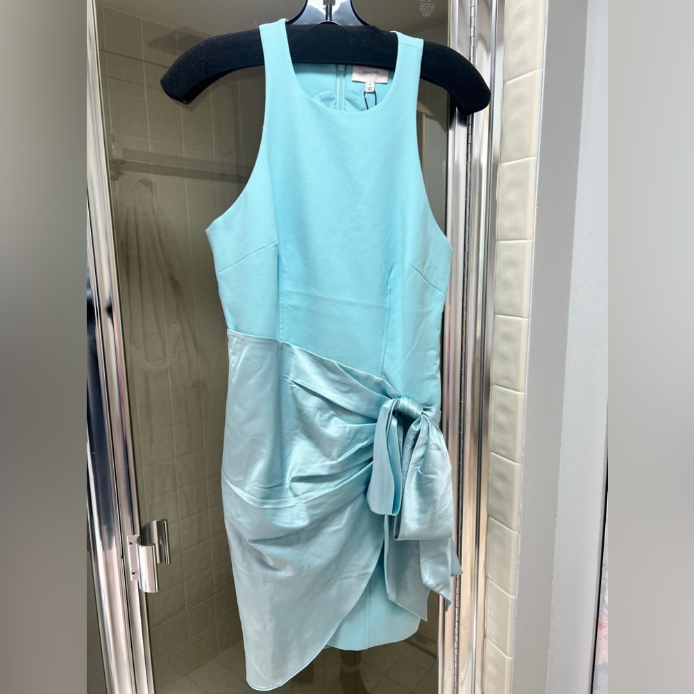 Cinq a sept Windsor Sash Tie Mini Dress